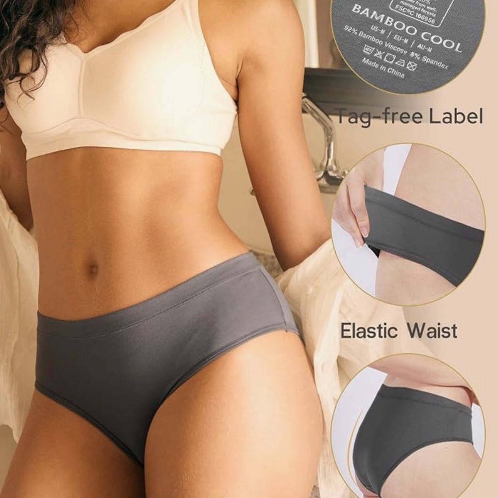 BAMBOO multi color 5 pack   Panties